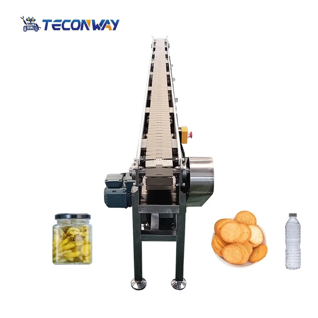 Over 20 Years of Experience Factory Customized Speed Adjustable Polymer Slat Conveyor for Lifting Grain Food