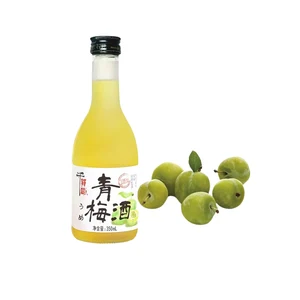 350ml Refreshing Plum Wine in Glass Bottle Sweet Taste 7% Alcohol Vintage