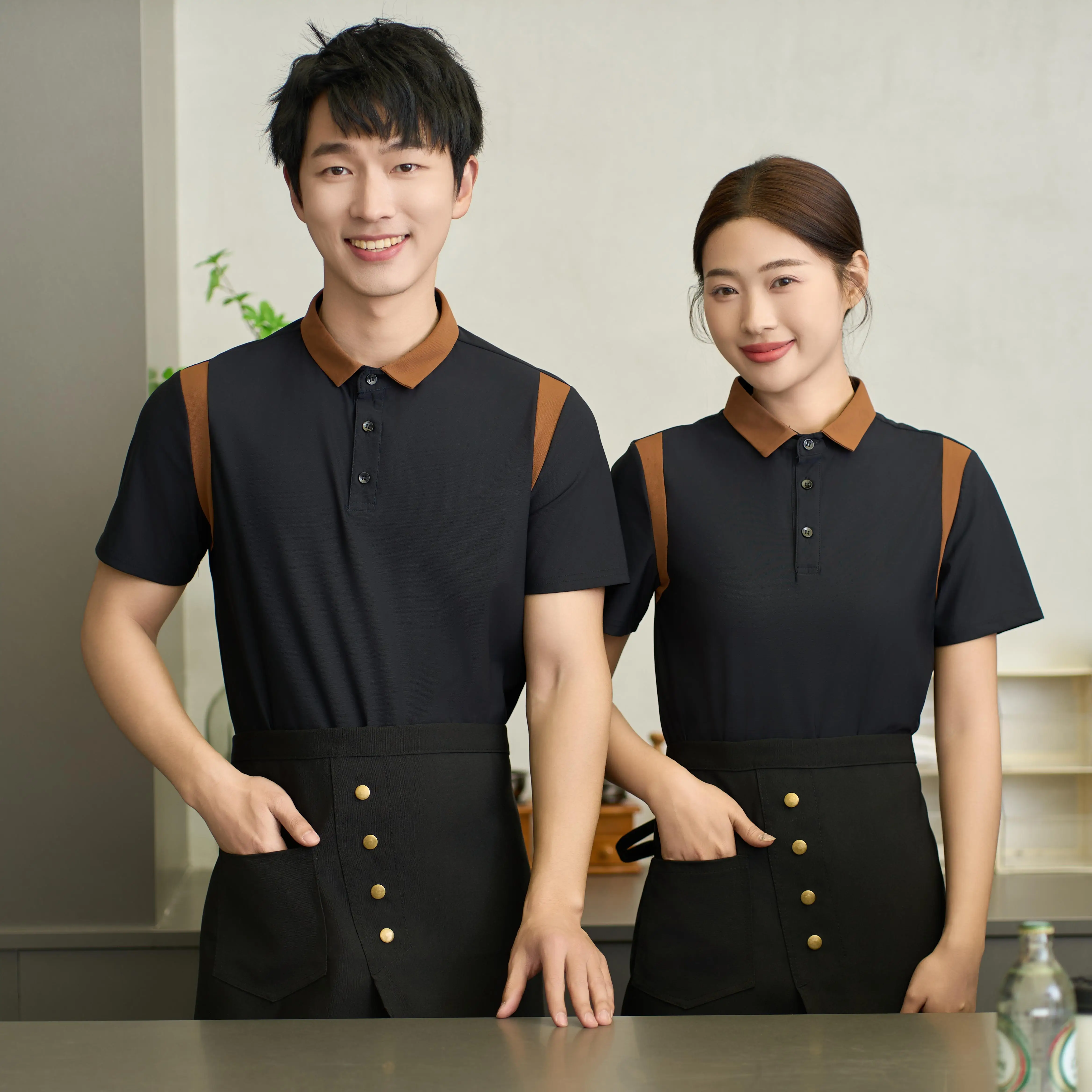 Ai Piani Divisa Cameriera Ristorante Ristorante Divise Camerieri