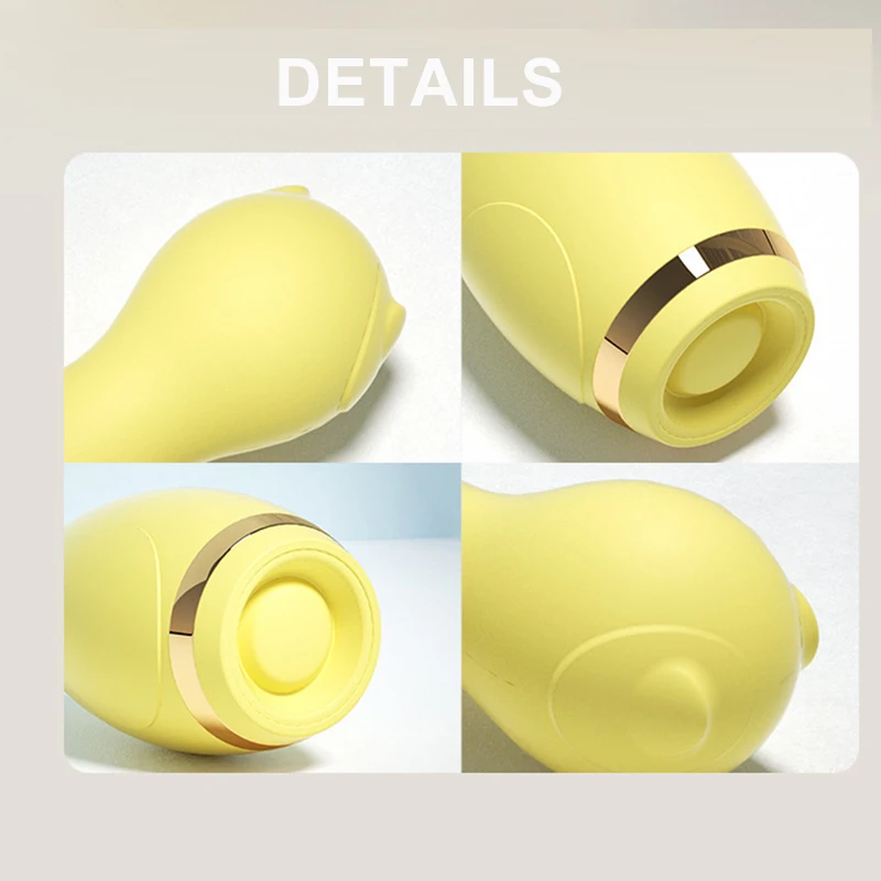 Product dimensions and size comparison for 2-in-1 dual-stimulation vibrator