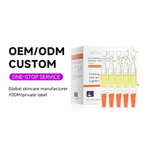 OEM Anti Aging Wrinkle Brightening Skin Care Hyaluronic Acid Vitamin C E Peptide Collagen Facial Discoloration Whitening Serum