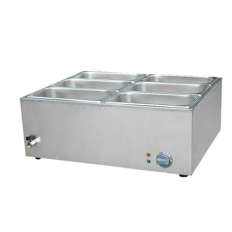 Table Counter Top Stainless Steel Commercial Electric Buffet Hot Soup Food Warmer Bain Marie For Sale With 6 Pans Buy Freestanding Electric Bain Marie With Cabinet Bain Marie Restaurant Equipment Pasta Cooker And Bain