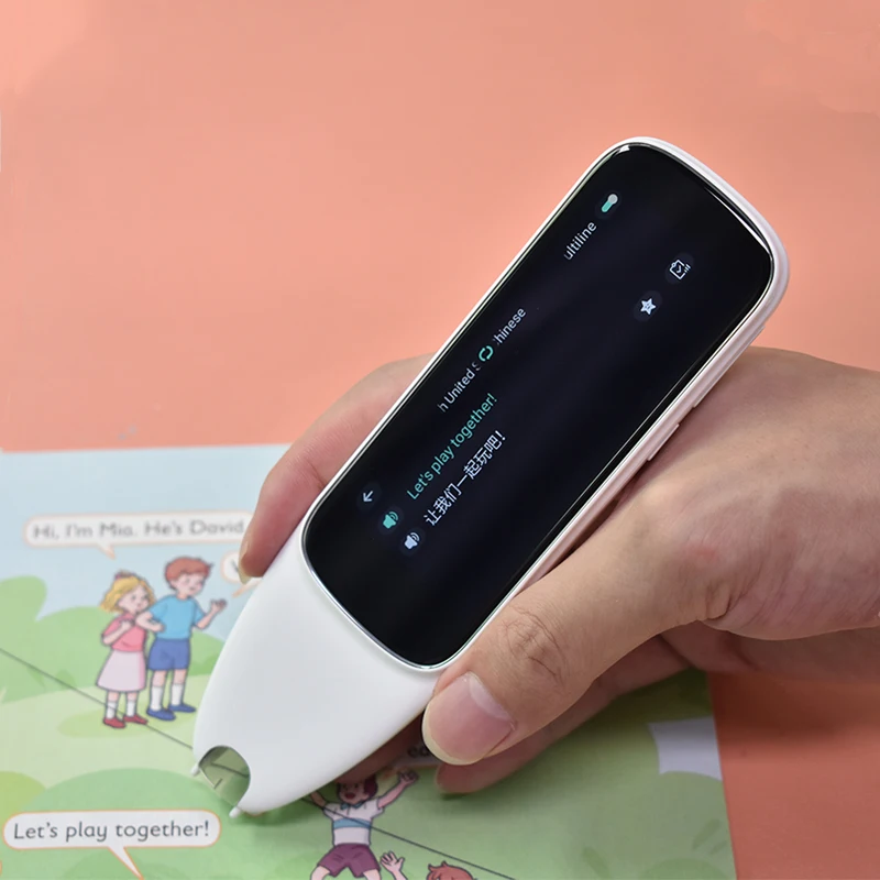 2024 Smart Electronic Book Scanner Pen Portable Scanning Pen Voice Translator Device Speech to Text Reader Translation Pen