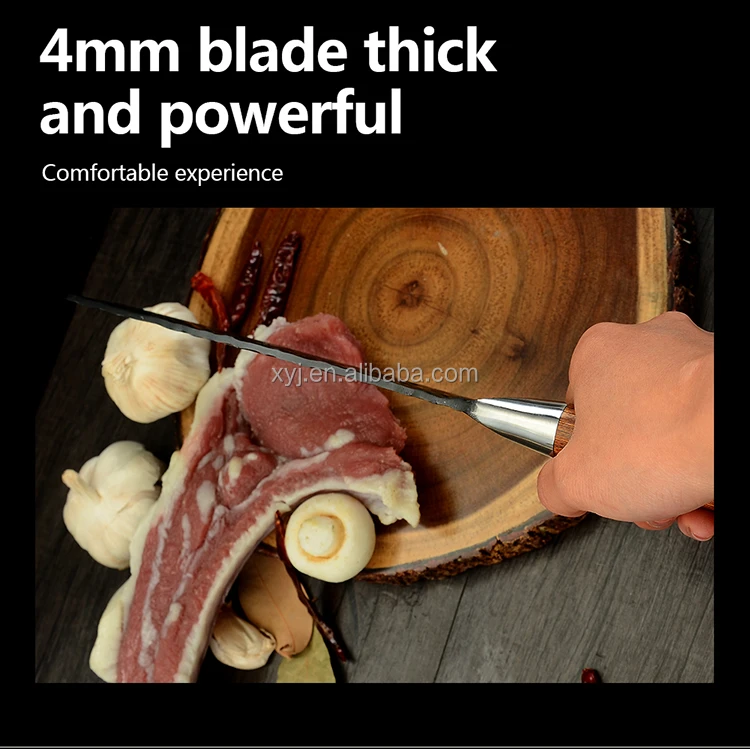 Source Large Chopping Knife 5cr15 Stainless Steel 4mm Thick Non-stick Blade  8 Inch Full Tang Meat Cleaver Mutton Bone Chop Knife on m.