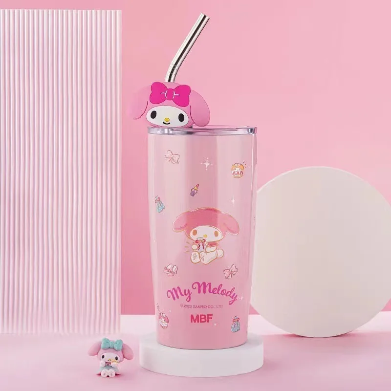 Creative Sanrio Cartoon Sippy Cup For Kids Kawaii Kuromi Melody ...