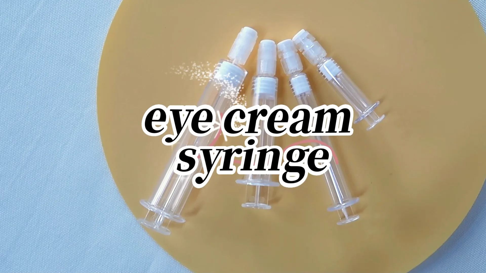 Cosmetic Syringe Packaging Empty Plastic Syringe Bottle For Eye Cream