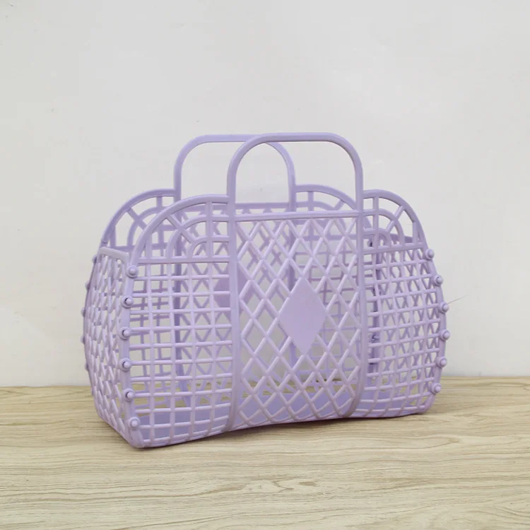 Personalized Retro Vintage Foldable Plastic Jelly Basket Tote Bag Beach Bag  Handbag Purse for Girls Women Party Favor Bags - China Bag and Women  Handbag price