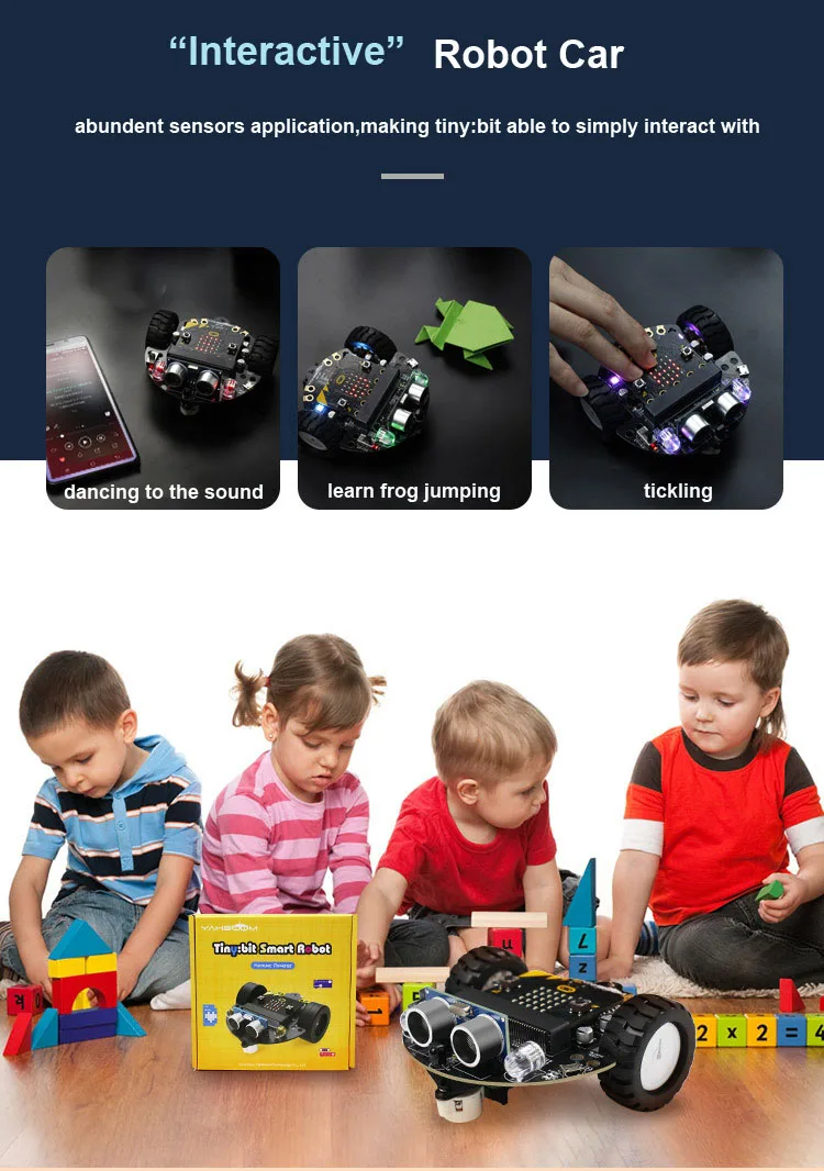 Tiny:bit Smart Robot Car - Micro:bit Graphical Programming
