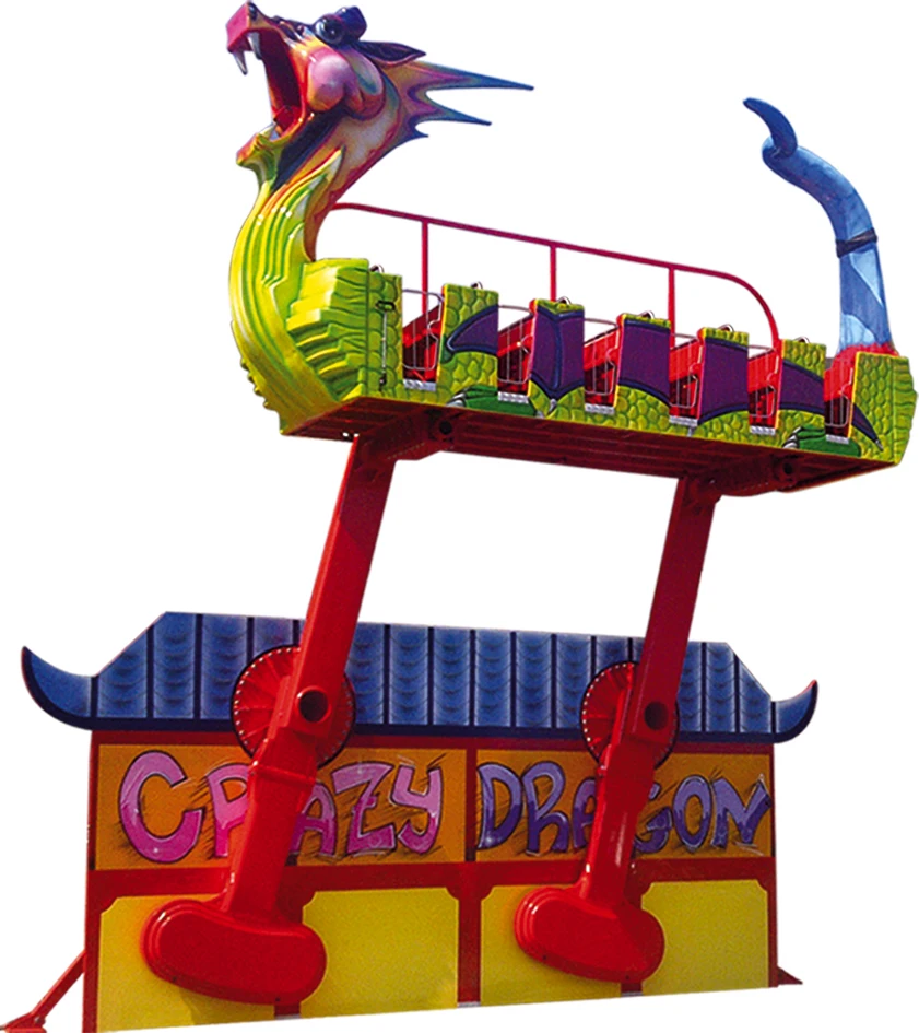 Italian Crazy Bus Theme Park Outdoor Playground Equipment Crazy Bus