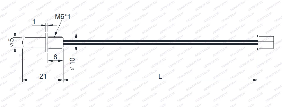 NTC 10K Thermistor Water Temperature Sensor Thread Probe M5 M6