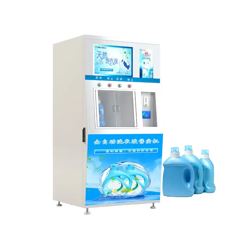 Outdoor smart liquid vending machine laundry detergent liquid vending