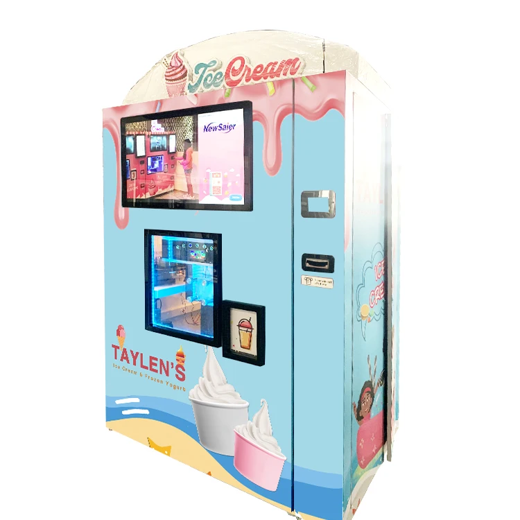 
 Автоматический торговый автомат для производства мягкого мороженого в режиме реального времени  