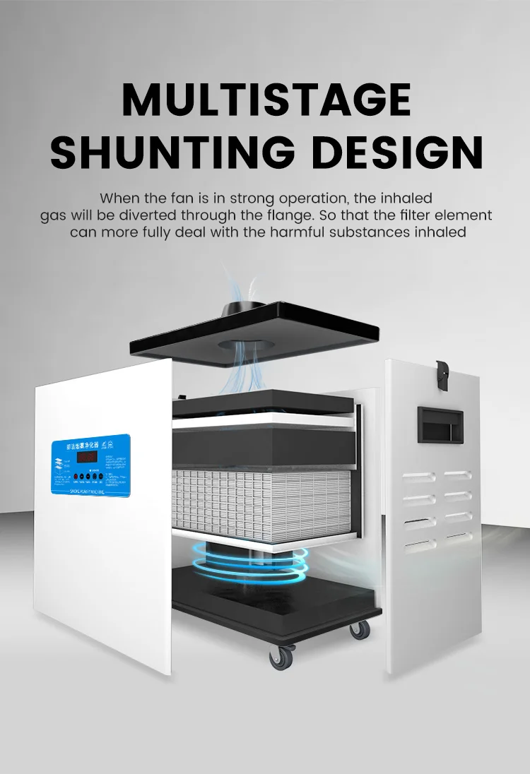 High Power Beauty Salon Smoke Evacuator Eyelash Extension Fume