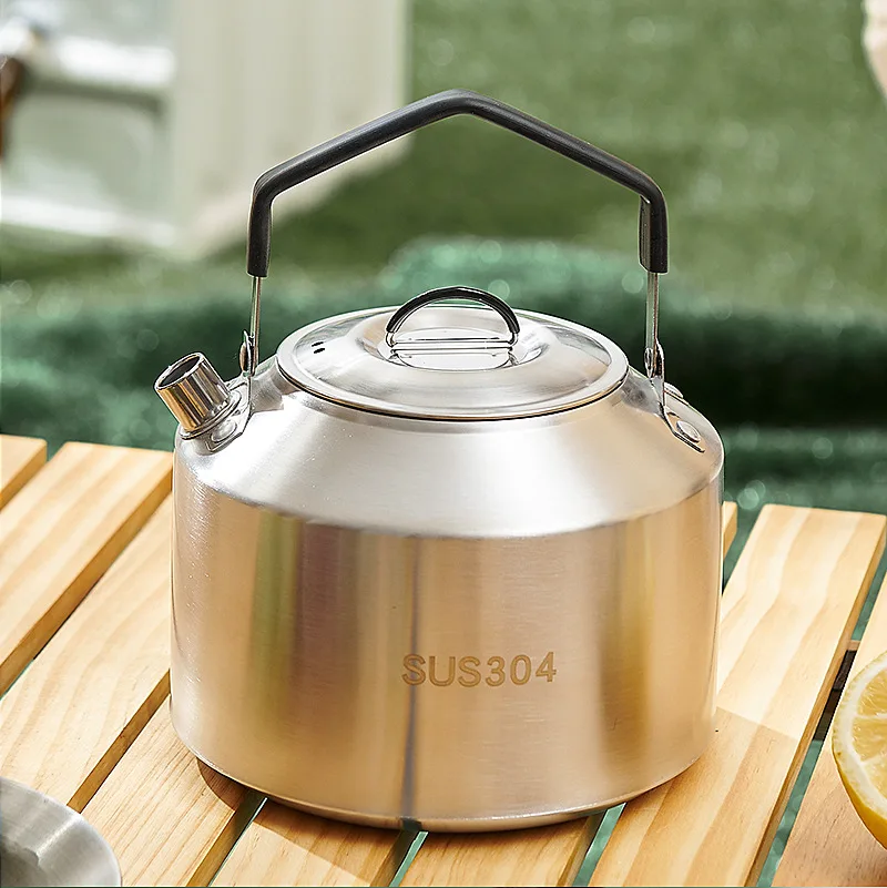 Portable Food-Grade Outdoor Kettle 304 Stainless Steel - Main Image