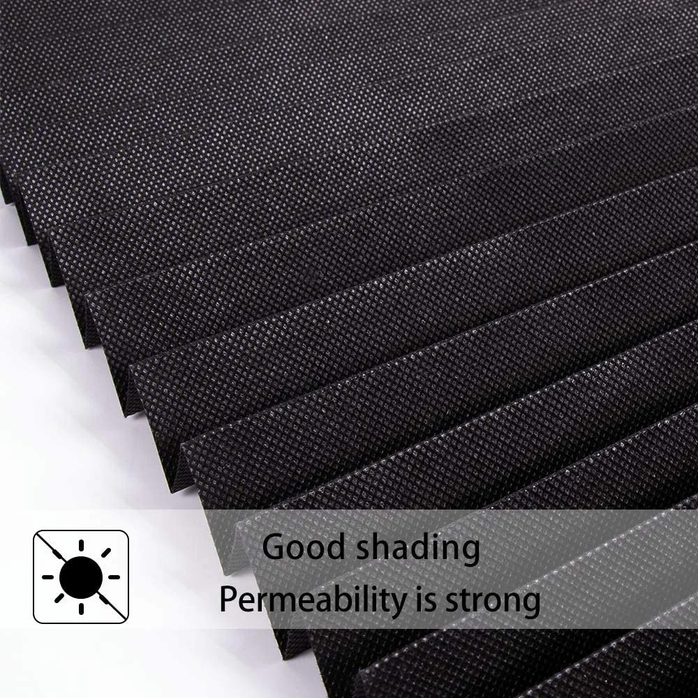 Easy Fix Temporary Non-Woven Pleated Blind Adhesive Paper Plisse Curtain Blind With Clips