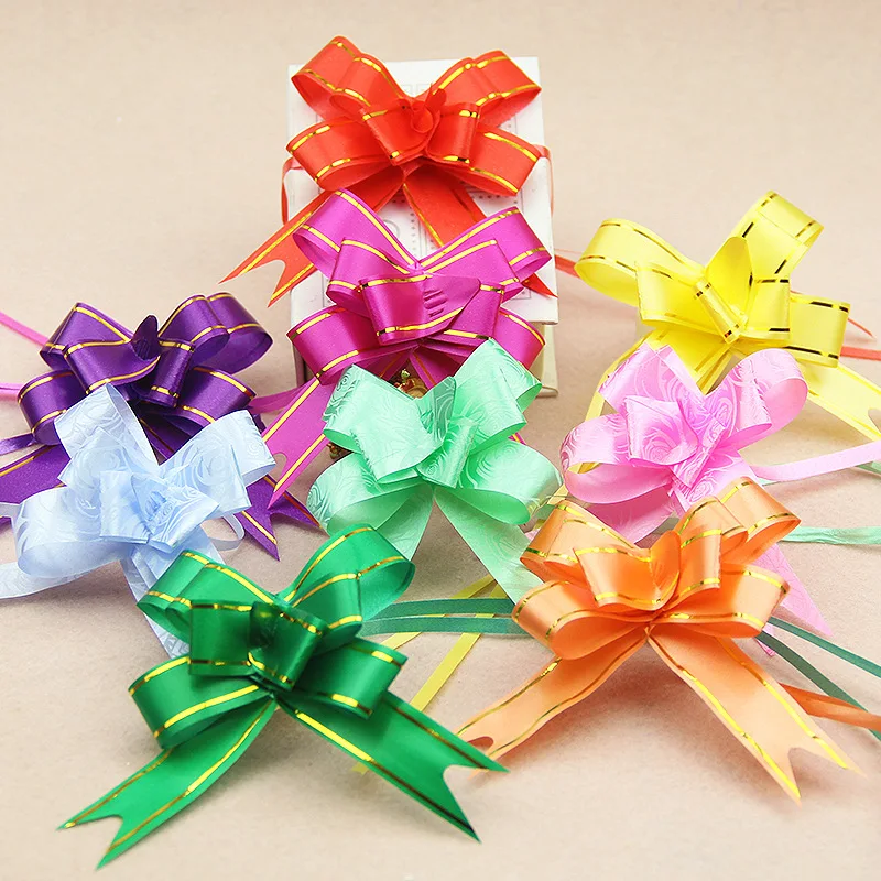 60 Lazos De Regalo Con Purpurina | 6 Colores Brillantes | Para Navidad, Bodas, Cumpleaños Y Manualidades