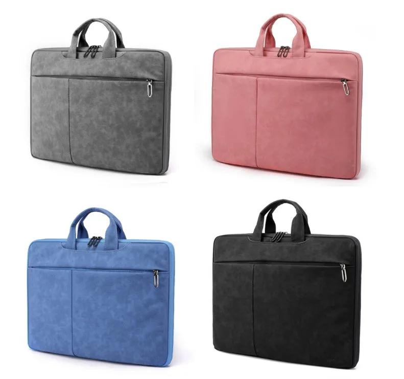 Waterproof Pu Laptop Bag 13 14 15.6 Inch Case Notebook Sleeve For
