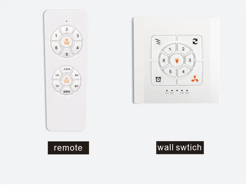 Top Selling Product Metal Body Collocation Frequency Conversion Remote Control LED Ceiling Fan