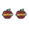 Leopard teacher Focal bead Scarlet Red SA423