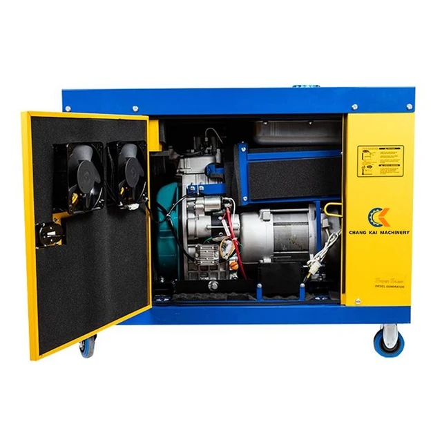 Manufacturer Full power 10kW12.5kVa Silent Diesel Generator 2V88F 2 Cylinder Air cooled affordable price support