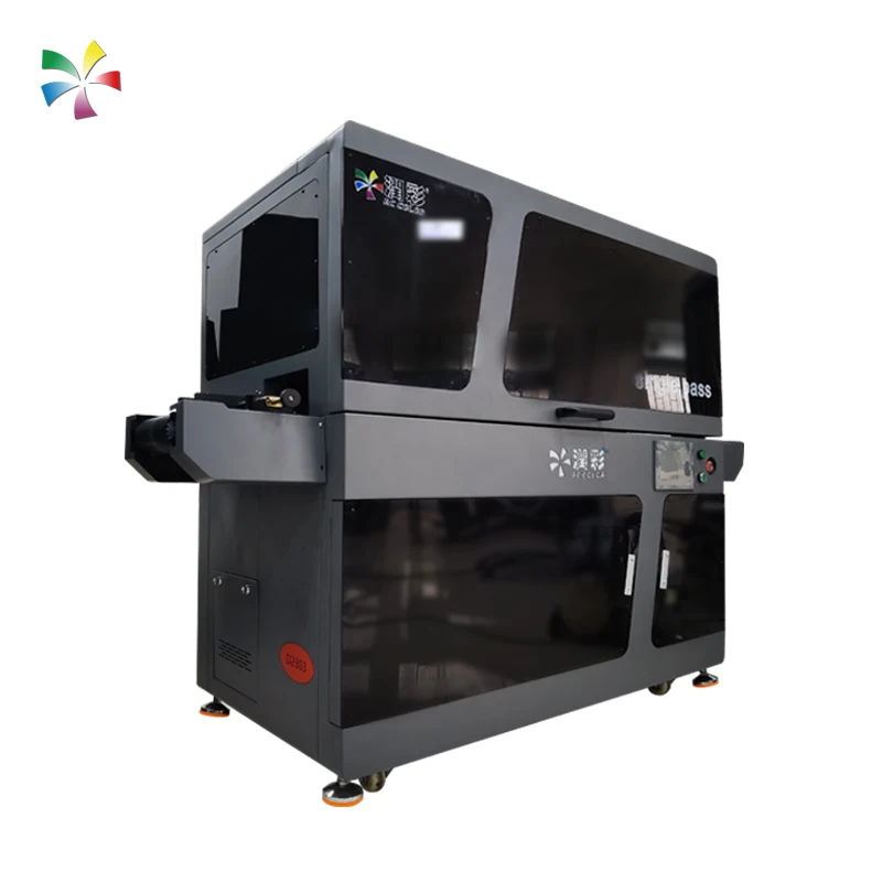 10 cm Width Digital One Pass Inkjet Printing Machine Industrial Single Pass UV Printer for Sale
