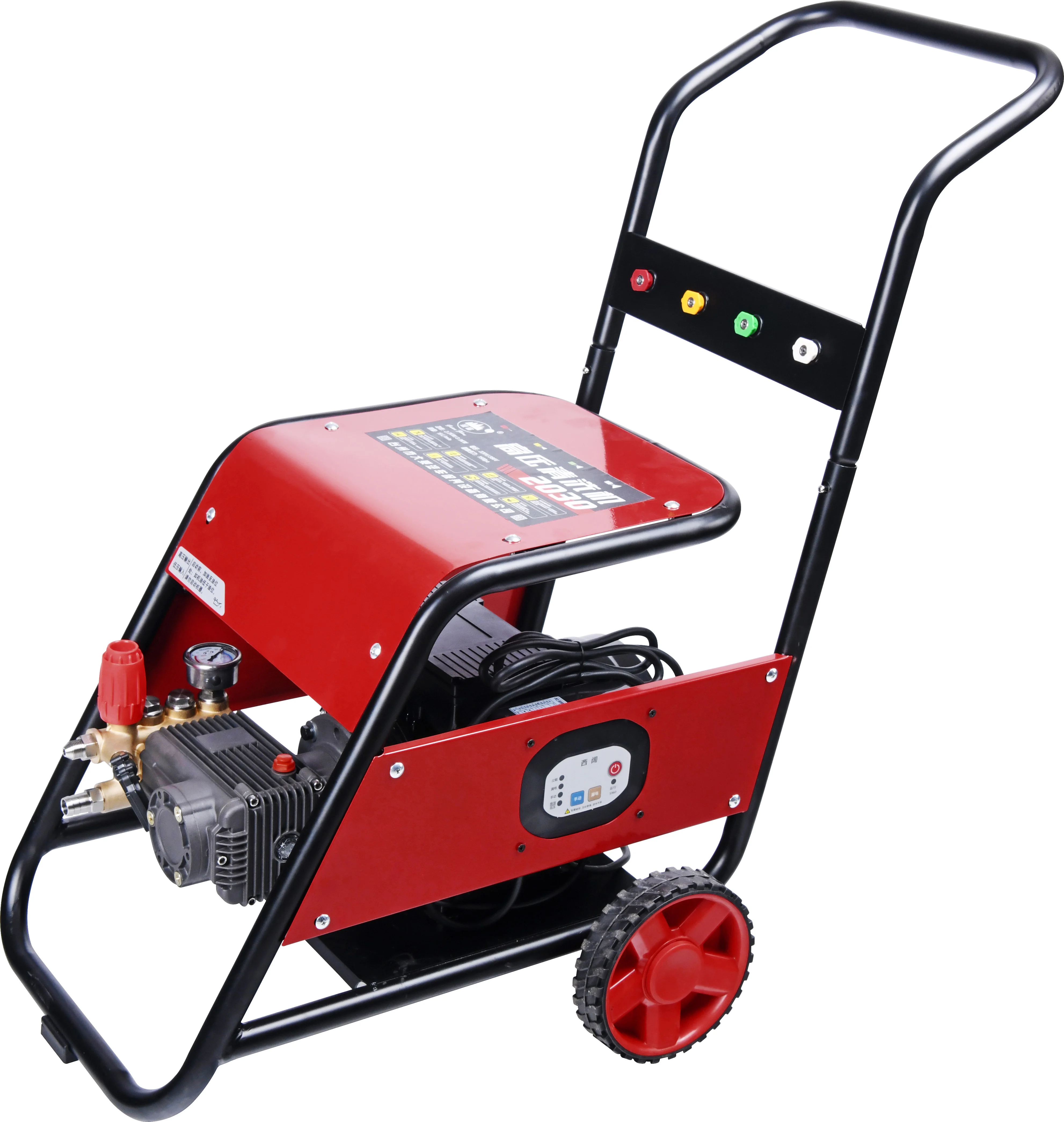 高品质1830 3kw 220v 150bar 15l/min电动高压水清洗机家用高压移动式