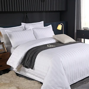 Custom 200Tc 5 Star Hotel King Size Hotel Bedding Linens Flat Sheets Bed Linen Set 1Pc