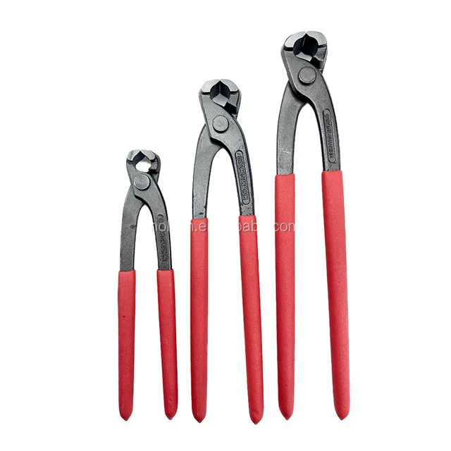9 Inches Steel Ear Clamp Pliers with Soft Grip Plastic Handle Crimping Tool for Cutting Customizable OEM Hand Tool