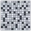 Mosaic tiles-black+white+gray