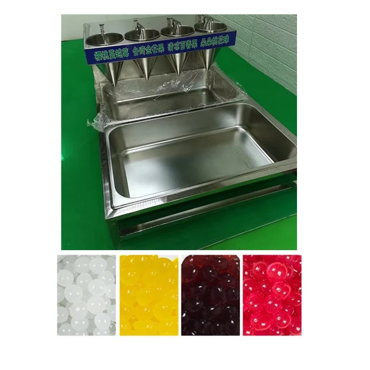 High Capacity Automatic Popping Boba Pearls Equipment Explosion Bead Bubble Tea Jelly Balls Making Machine