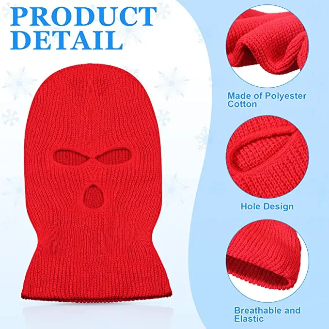Wholesale Ski Mask 3 Hole Balaclava Custom Full Face Cover Balaclava