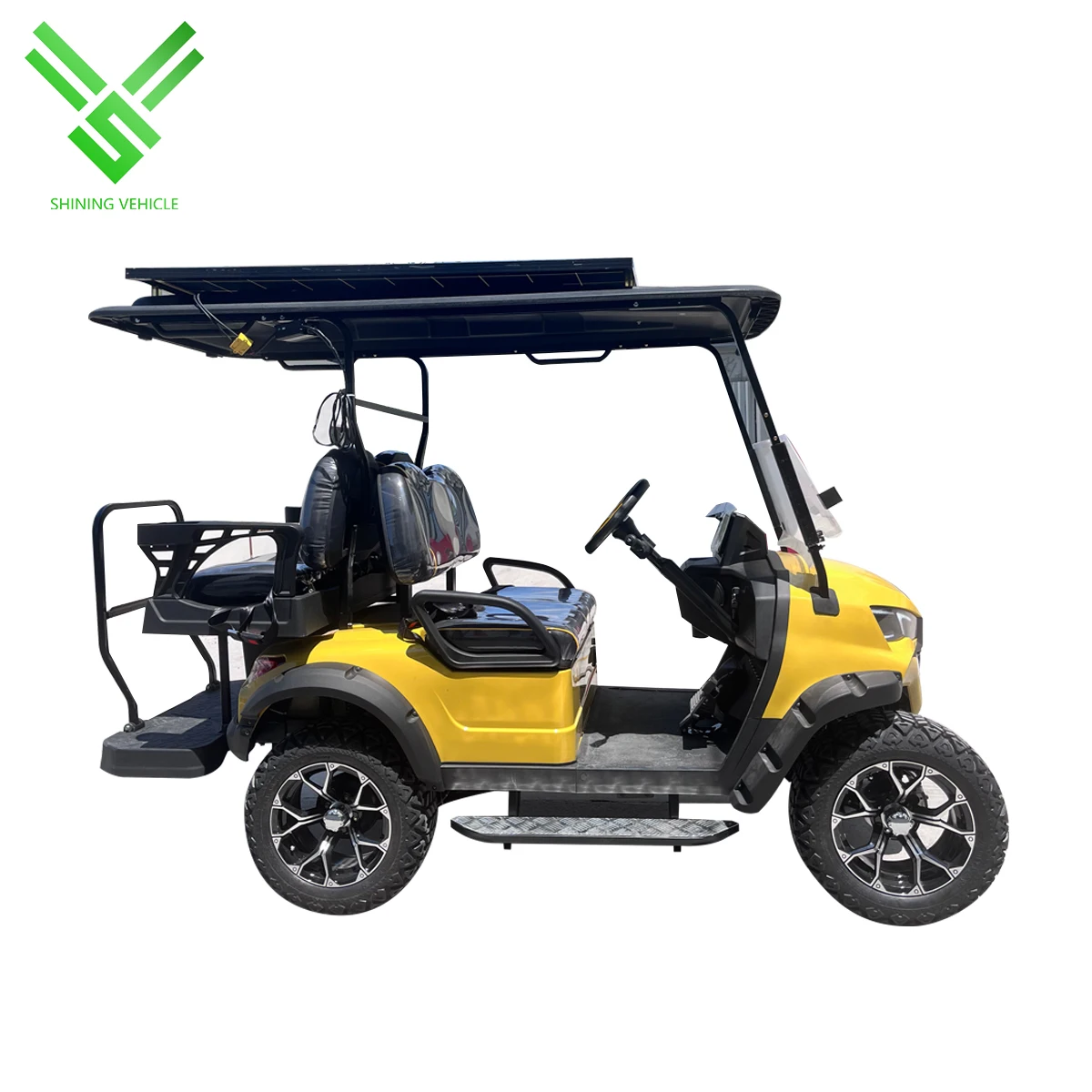 Shininglsv EEC and CE Approved 4 Seat Electric Golf Cart Shining China Made Battery Powered Buggy with 5kw Motor