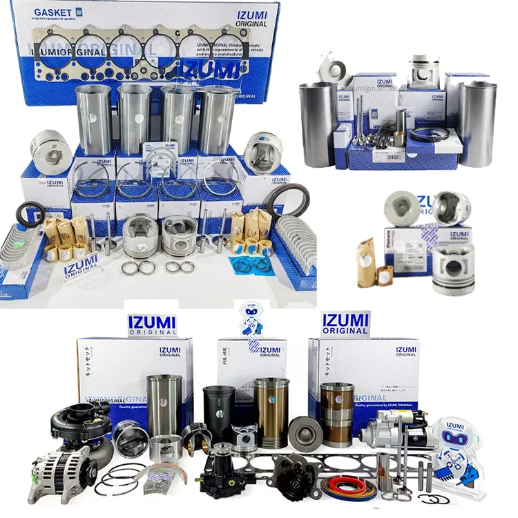 IZUMI ORIGINAL 6BG1 6BG1T Overhaul Rebuild Kit Diesel Engine Parts For ISUZU