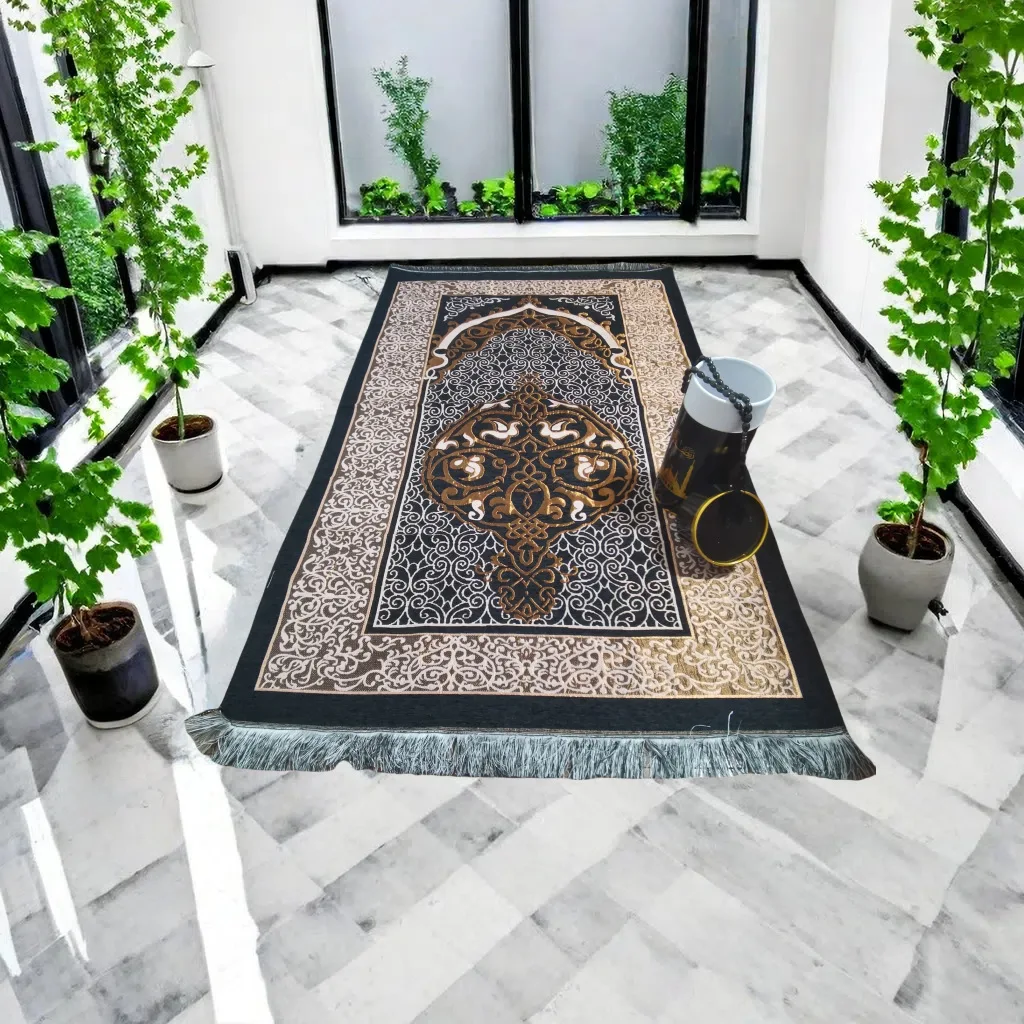 DAMAI Muslim Blanket Prayer Rug Islamic Prayer Mat with Travel