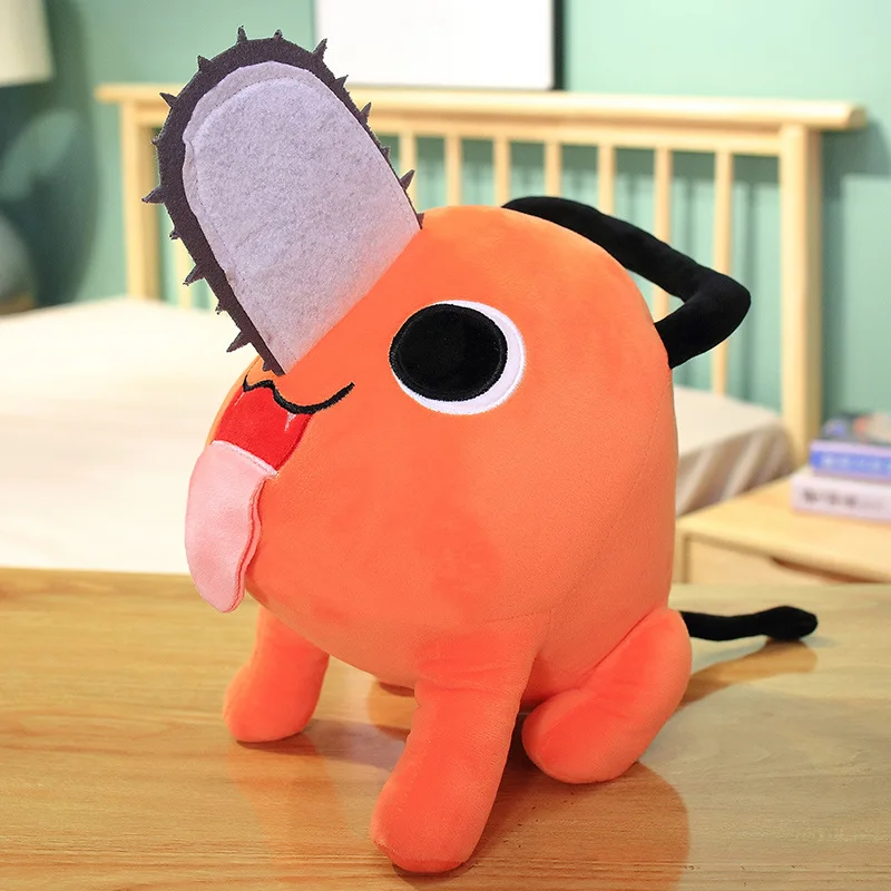 Acheter Dessin animé Pochita peluche tronçonneuse Cosplay debout Orange  chien peluche poupée scie à chaîne homme japon Anime étranger peluche  enfants cadeau