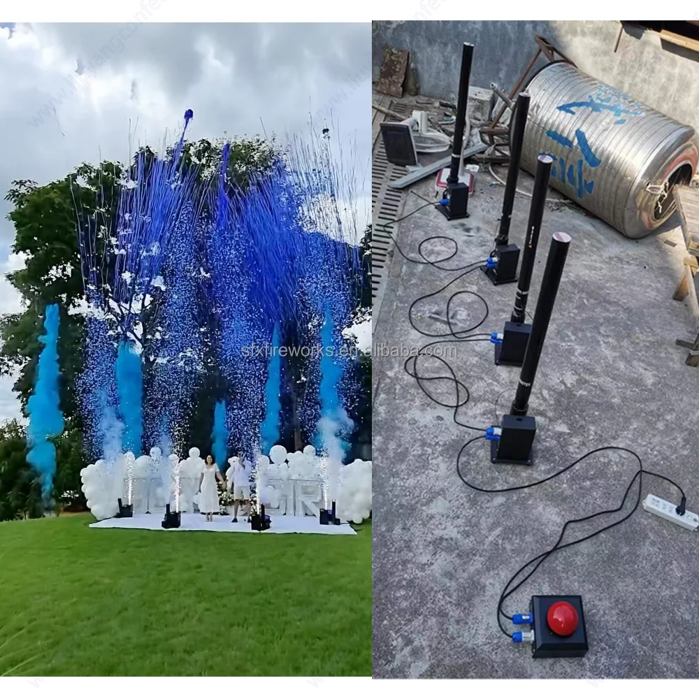 Backyard Gender Reveal Smoke Powder Blaster Baby Shower Color Burst Machine Magic Pink or Blue Dust Storm Electric Powder Cannon