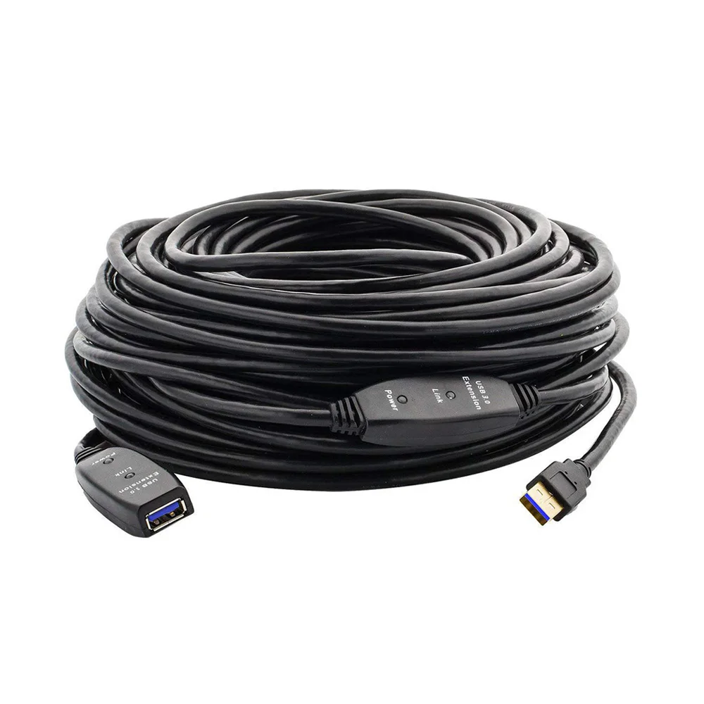 Активный Удлинительный кабель XANUAN USB 3,0, 10 м, штекер-гнездо, ретранслятор, шнур для принтера Oculus Xbox PS4 USB