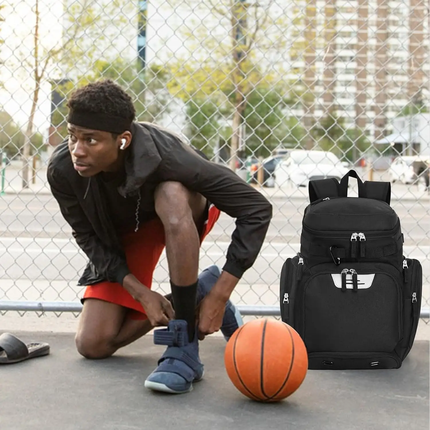 Small Basketball Backpack Basketball Custom Backpack - Durable & Water Resistant