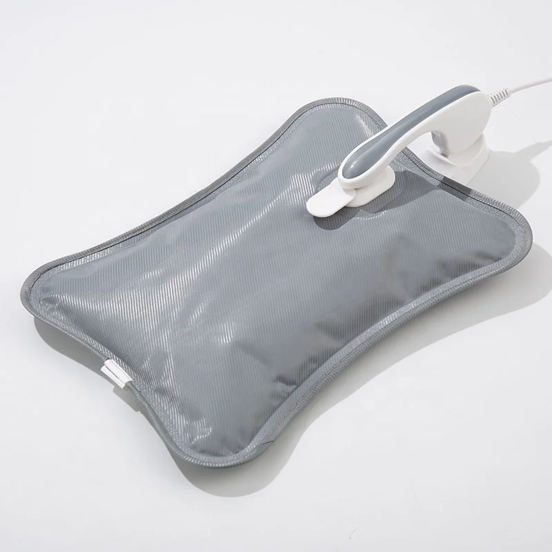 CE ROHS BSCI UKCA KC PSE RCM Manufacture Mercerized Embroider Thermal Therapy Electric Hot Water Bag for Pain Relief