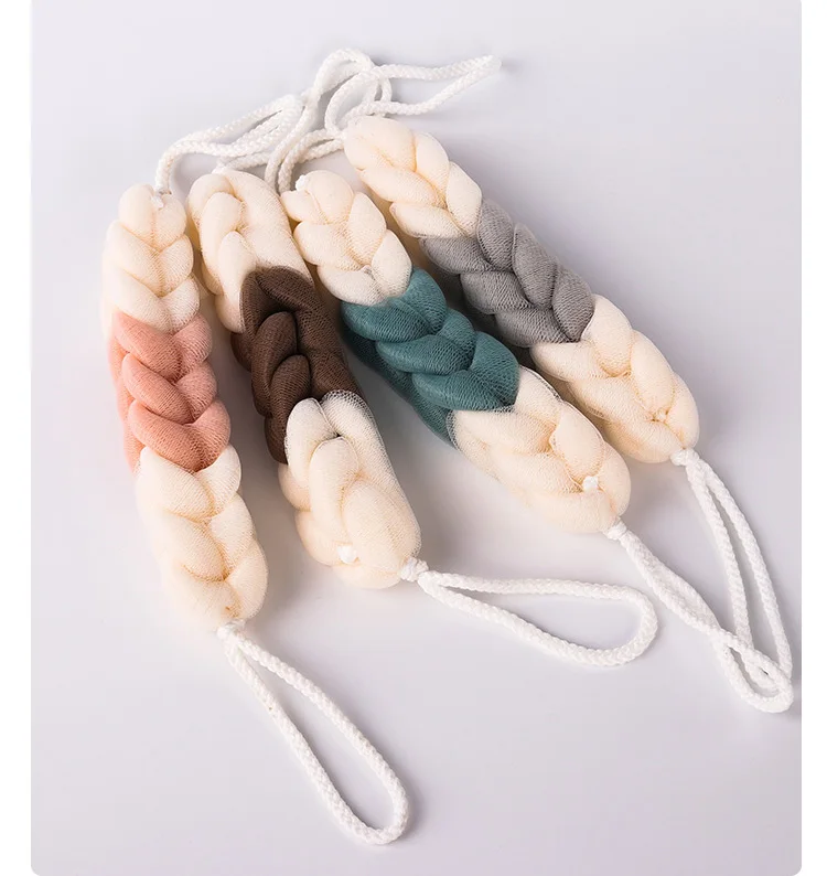 Factory Wholesale Colorful Dead Skin Removal Large Shower Loofah Mesh