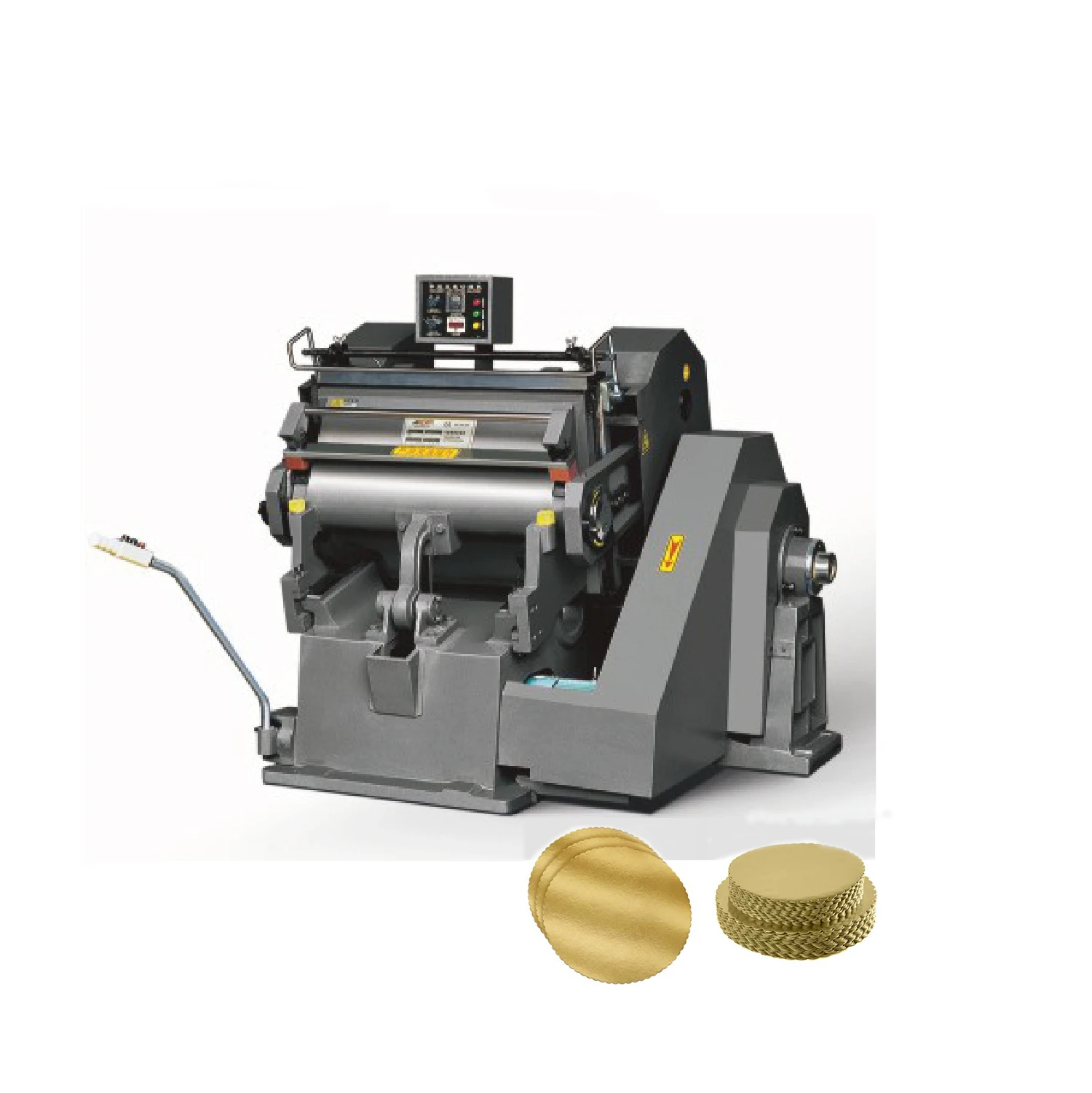 High Precision Semi Automatic Creasing Die Cutter Machine for Cardboard Paper Recycled Sheet Board Cake Plate Circle Ml750