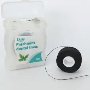 Daily Care Good Quality Natural Compostable Bamboo Interspace Dental Picks 50m Eco-friendly Bamboo Dental Floss Free Sample