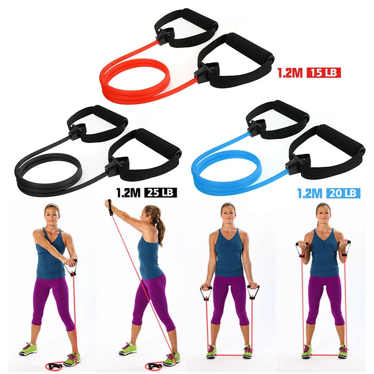 Фитнес упражнений шнуры эластичный Йога Спортивные вытяжная верёвка из стрейч Эспандеры