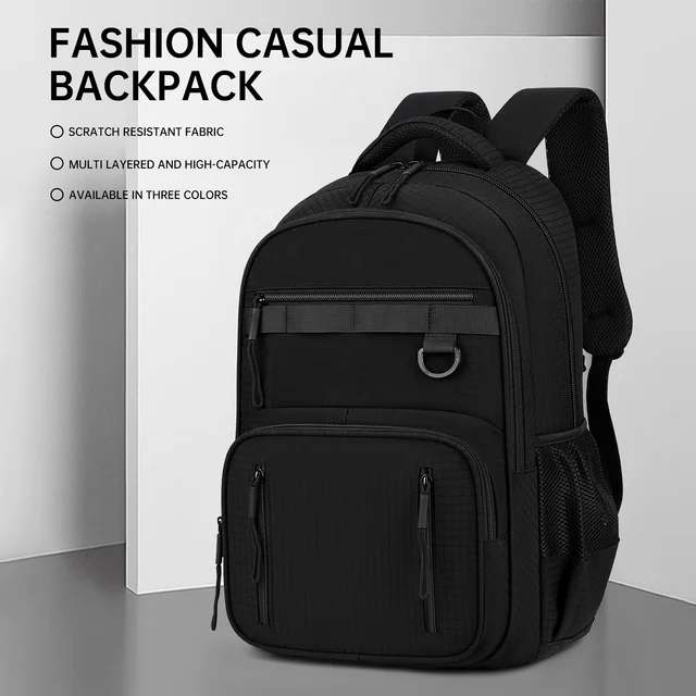 HAIBOWY Luxury Design High Quality Oxford Custom Logo Laptop Backpack Business Students Travel Leisure USB Anti-Theft Feature