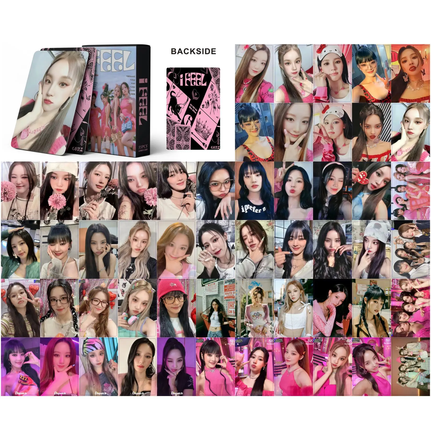 KPOP 55pcs/box (G)I-DLE I FEEL Queencard Photocard Lomo Card Photo