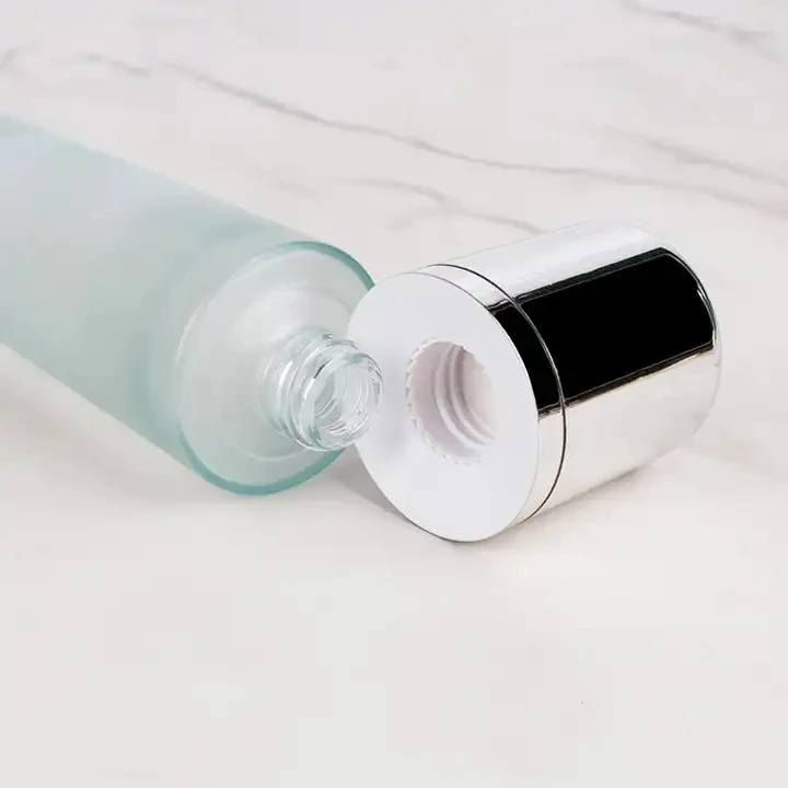 dropper bottle cosmetic glass bottles set 30g 40ml 50g 100ml 120ml Glass Set cosmetic jar glass cosmetic packaging factory