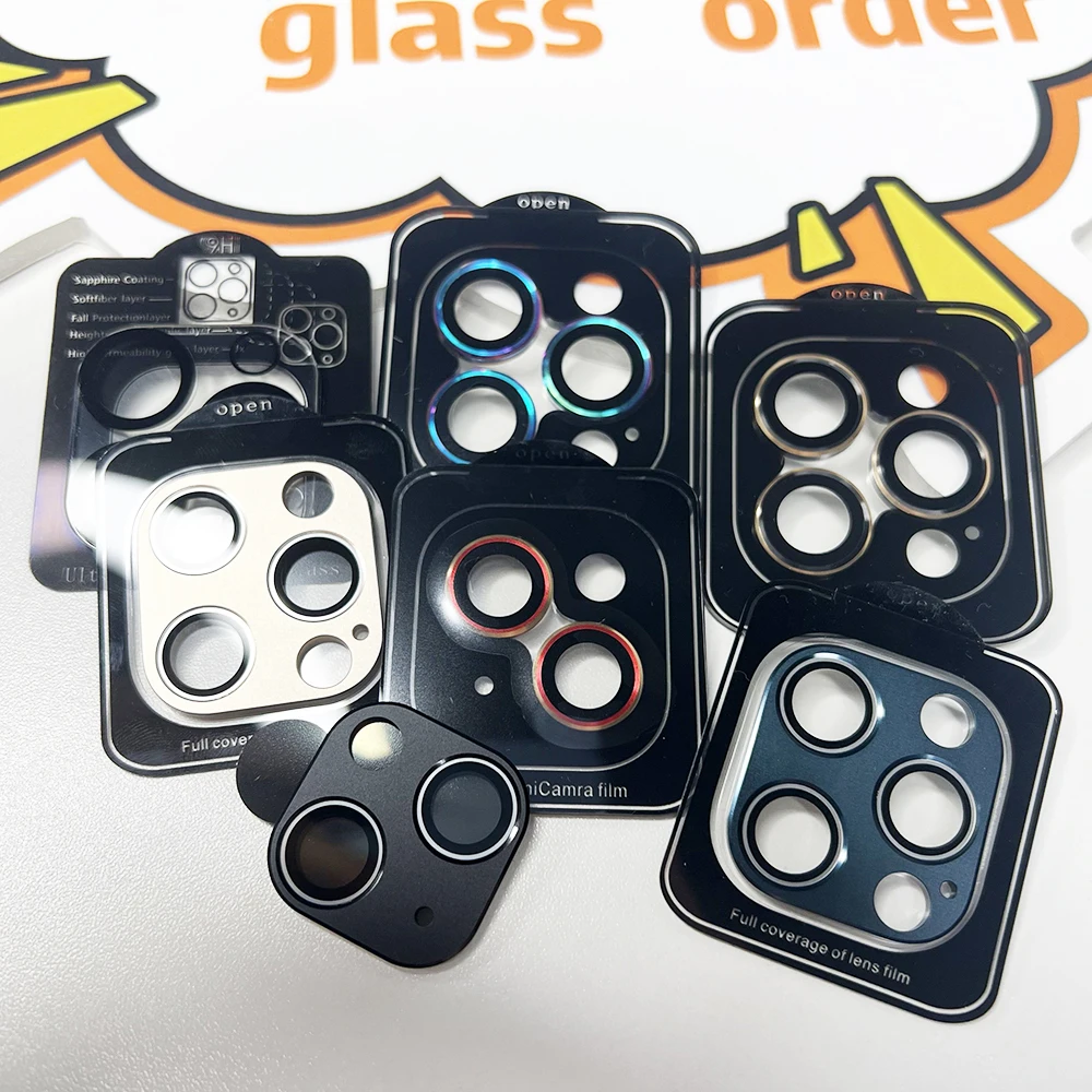 Mobile Phone Camera Lens Silk Screen Printing Tempered Glass for iphone 13 Camera Screen Protector