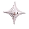 26 four-pointed star, silver.