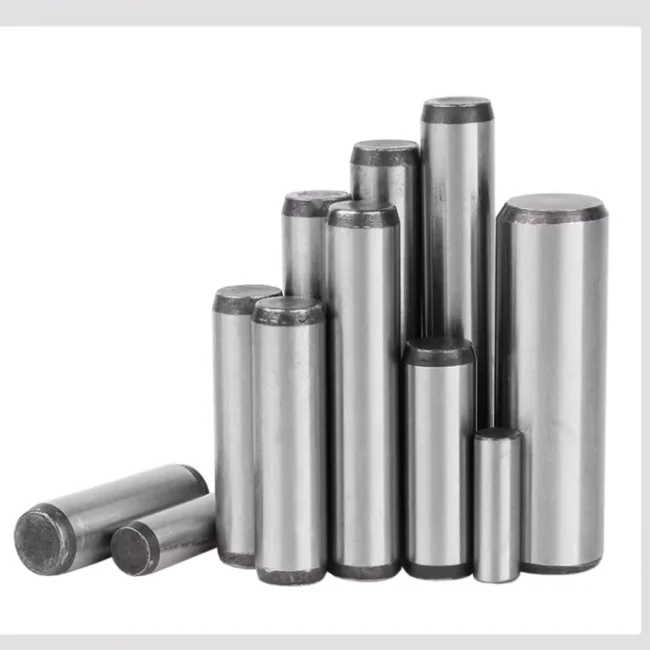 product high rated precision stainless steel hardness stepped threaded knurled dowel pin-63