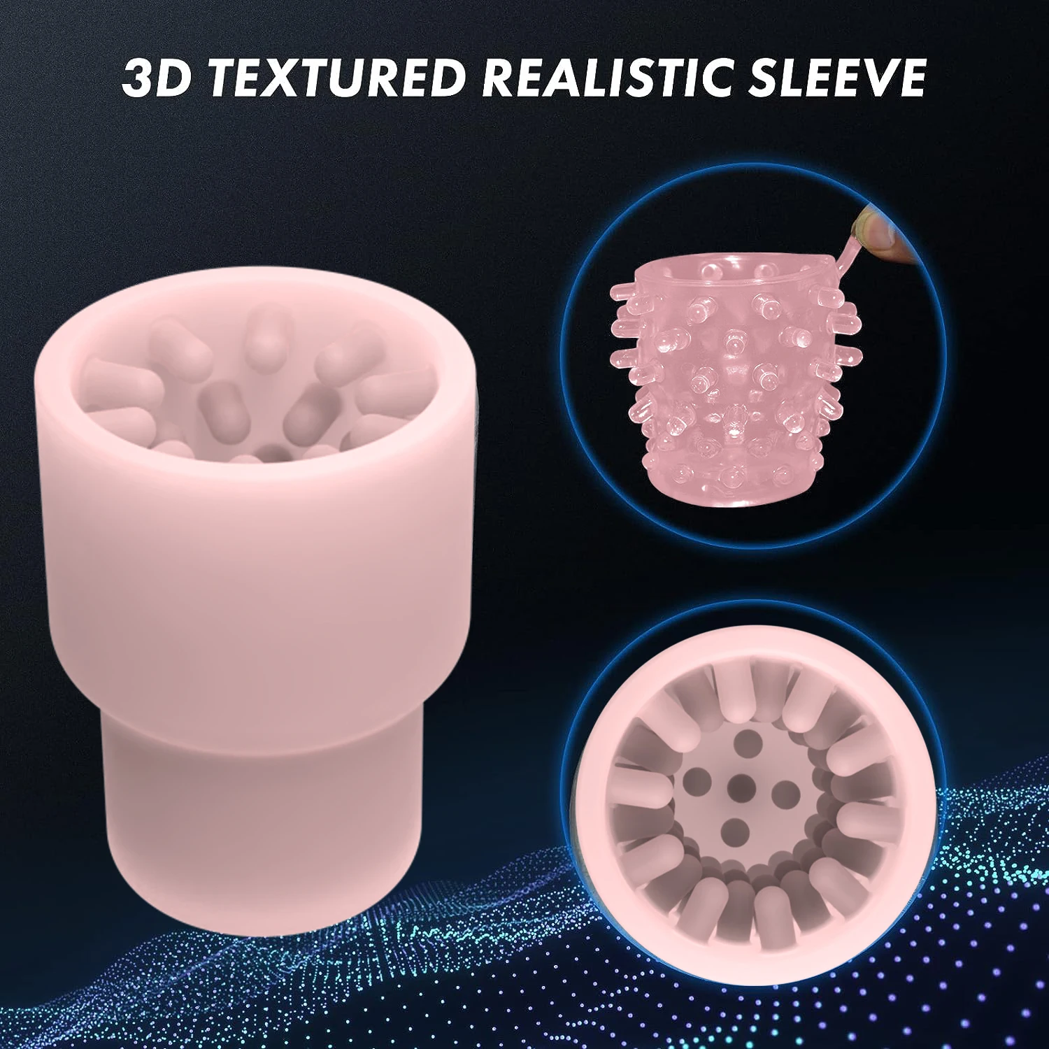 High Quality Convenient to Carry Male Masturbation Toys Small Silicone Massager Adult Tool for Men Airplane Cup